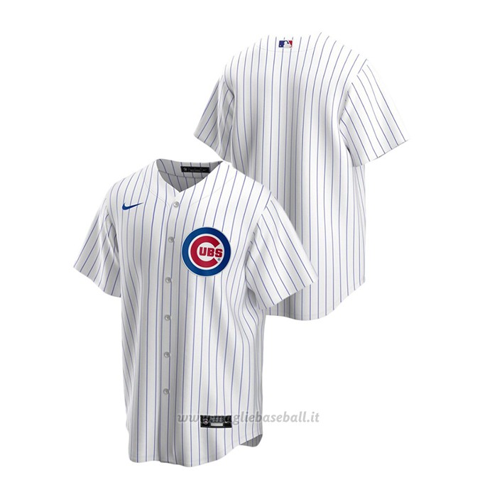 Maglia Baseball Uomo Chicago Cubs Replica Primera Bianco